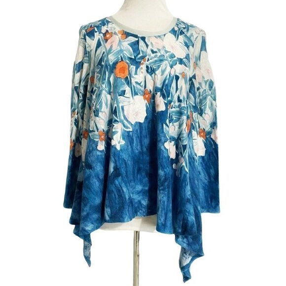 Anthropologie Meadow Rue XS  Top Blouse Linen Cotton Blend - Picture 1 of 7